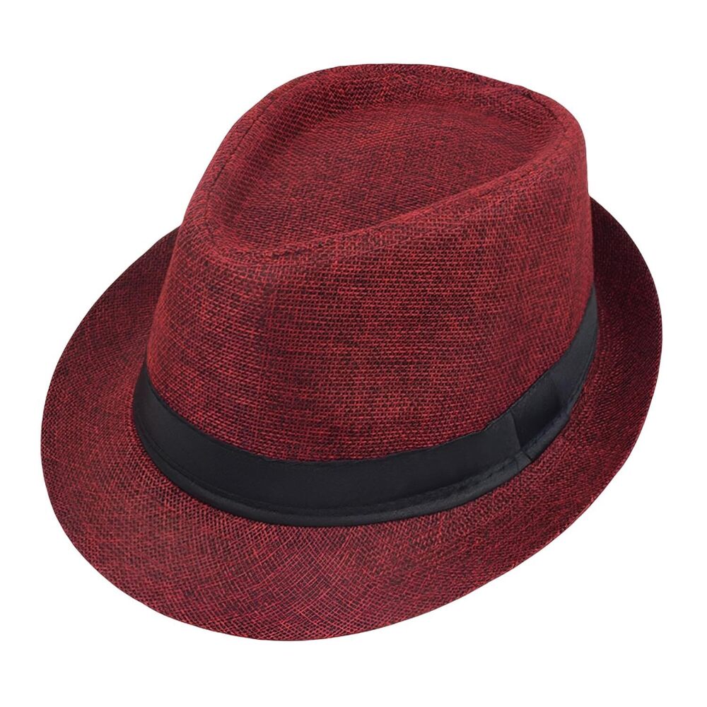 4997 Fedora Hats Short Brim Unisex Summer Beach Style 1920s Party